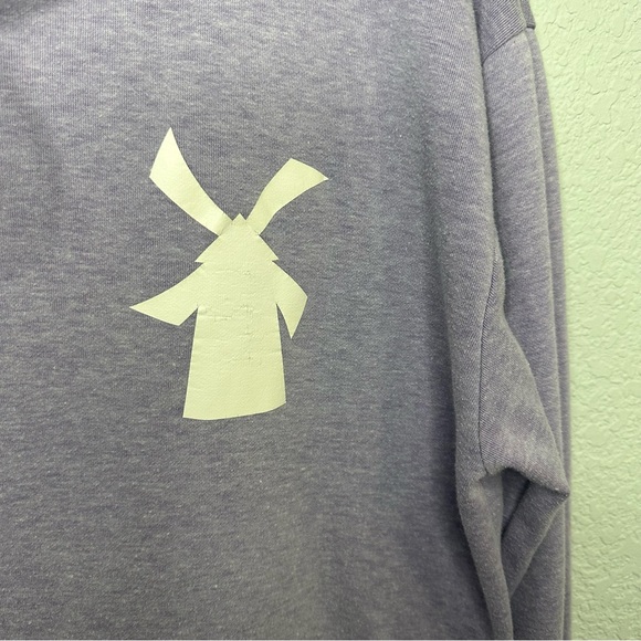 Dutch Bros Women’s LARGE Purple Hoodie White Windmill DB 1992 CUTE - Picture 4 of 6